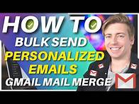 Video thumbnail for How to Send Bulk Emails using Gmail (Free!) | Email Marketing for Gmail