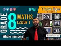 Video thumbnail for Gr8 Maths | Term1 Lesson1 | Whole numbers