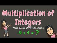 Video thumbnail for MULTIPLICATION OF INTEGERS | GRADE 6