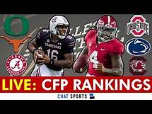 Video thumbnail for College Football Playoff Top 25 Rankings 2024 LIVE