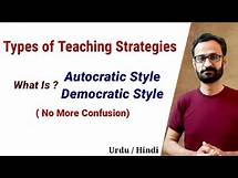Video thumbnail for Types of Teaching Strategies