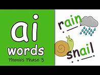 Video thumbnail for 'ai' Words | Blending Phonics Phase 3