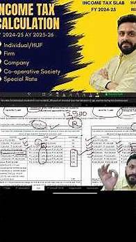 Video thumbnail for 📌Income Tax Slab FY 2024-25| Income Tax Calculator FY 2024-25| #shorts #incometax #youtubeshorts