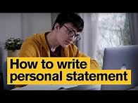 Video thumbnail for How to write a personal statement for grad school | ASU Online