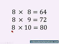 Video thumbnail for Tabla de multiplicar del 8 fácil y rápida