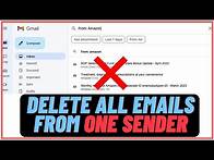 Video thumbnail for How to Delete All Emails from One Sender in Gmail (Quick and Easy)