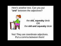 Video thumbnail for Coordinate Adjectives
