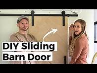 Video thumbnail for Make Your Own DIY Sliding Barn Door | Easy DIY Project!