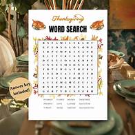 Video thumbnail for Thanksgiving Word Search, Thanksgiving Family Games, Family Reunion Games, Fall Word Search, Thanksgiving Games, Thanksgiving Game Printable - Etsy