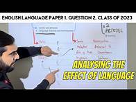 Video thumbnail for English Language Paper 1, Question 2: The Language Question 8/8