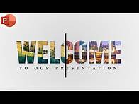 Video thumbnail for Motion Change Animated WELCOME Slide Design In PowerPoint