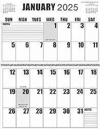 Video thumbnail for Jumbo Large Print | 2025 | Wall Calendar | 13-months - January 2025 to January 2026 | it measures 17" wide x 22" in length when open.