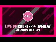 Video thumbnail for How to get a Live PP Counter & Graph + Stream overlay | Osu! Tutorial