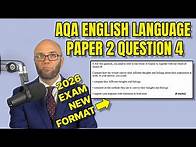 Video thumbnail for 2026 AQA English Language Paper 2 Question 4: Your Guide