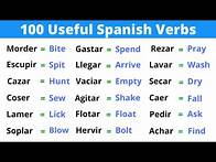 Video thumbnail for The 100 Most Useful Spanish Verbs for daily use
