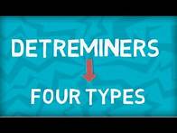 Video thumbnail for Determiners | Four types of determiners