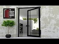 Video thumbnail for Full View Glass Door Design | MODERN STEEL DOORS