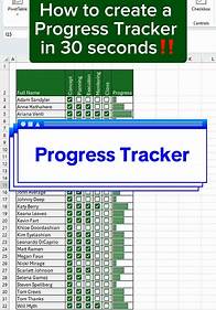 Video thumbnail for CheatSheets (@cheatsheets) - Effective Progress Tracking with Excel | Spreadsheet Tutorial