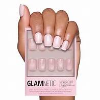 Video thumbnail for Glamnetic Press On Nails - Pinky Promise | Blush Short Squoval Nails, Reusable Stick On Fake Nails with Glue | Love In Bloom Spring Nails | 15 Sizes - 30 Nail Kit with Glue
