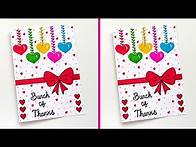 Video thumbnail for 😍 Thank You Greeting Card | Easy & Cutest Thank You Card | How to Make Thank You Card for Teacher