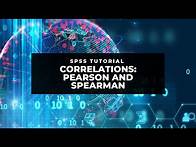 Video thumbnail for SPSS Tutorial: Correlations - Pearson and Spearman