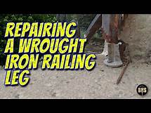 Video thumbnail for REPAIRING A ROTTED WROUGHT IRON RAILING LEG USING PLUMBING PARTS