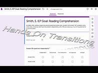 Video thumbnail for IEP Goal Data Tracking with Google Forms