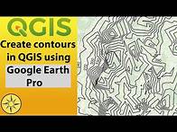 Video thumbnail for Create contours in QGIS using Google Earth Pro