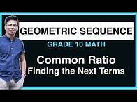 Video thumbnail for GEOMETRIC SEQUENCE | Common Ratio and Terms of Geometric Sequence | GRADE 10 MATH