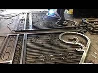 Video thumbnail for Wrought iron driveway gate fabrication