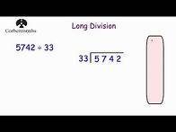 Video thumbnail for Long Division - Corbettmaths