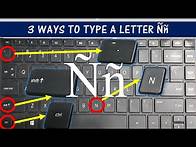 Video thumbnail for 3 WAYS TO TYPE A LETTER Ññ IN YOUR KEYBOARD