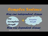Video thumbnail for Simple, Compound and Complex Sentences(Grade 7)
