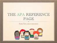 Video thumbnail for Building the APA Reference Page