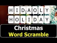 Video thumbnail for 🎄✨ Christmas Word Scramble Fun! ✨🎄