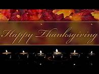Video thumbnail for Happy Thanksgiving TV Background. Candles and Falling Leaves