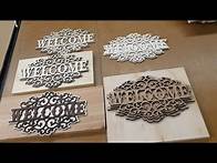 Video thumbnail for Beginner Laser Project #6 Layered Cut Sign
