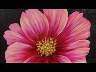 Video thumbnail for Cosmos Large Flower Series Acrylic Painting LIVE Tutorial