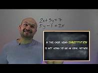 Video thumbnail for 4 Tips to Solve a System of Equations Algebraically | Algebra