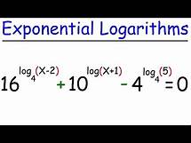 Video thumbnail for Exponential Logarithmic Equations