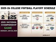 Video thumbnail for How the 2024-25 College Football Playoff Bracket Works? 12-team playoff format 🏈🏆