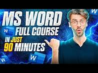 Video thumbnail for Microsoft word Full Tutorial in One shot | For beginners