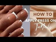 Video thumbnail for How to Apply Press On Toe Nails | BTArtBox X-Coat Tips | Make Press Ons Look Natural
