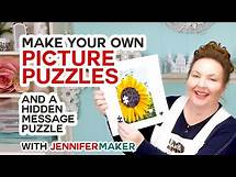 Video thumbnail for Make Picture Puzzles on a Cricut (+ a Hidden Message Puzzle!)
