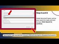 Video thumbnail for How to search maps and plats