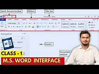 Video thumbnail for MS Word 2013 Interface Explained | Complete MS Word Tutorial: Learn Microsoft Word Step by Step