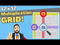 Video thumbnail for How To Use a 12 x 12 Multiplication Grid For Multiplication & Division