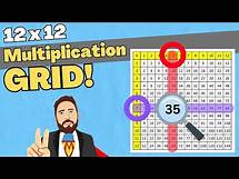 Video thumbnail for How To Use a 12 x 12 Multiplication Grid For Multiplication & Division
