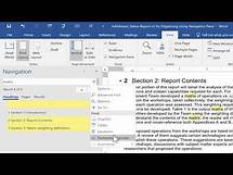 Video thumbnail for Organize Your Word Documents using the Navigation Pane
