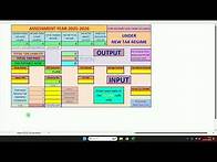 Video thumbnail for Excel based Income Tax Calculator for AY 2025-26 (i.e. FY 2024-25) under new tax regime